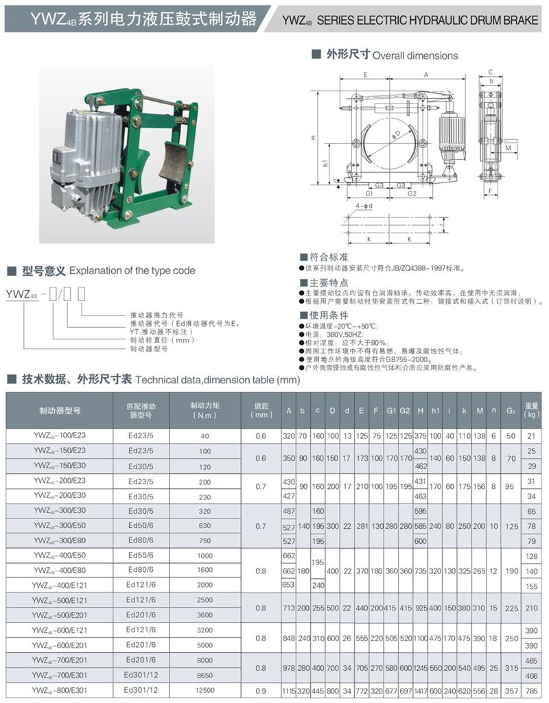 YWZ4B電力液壓制動(dòng)器1